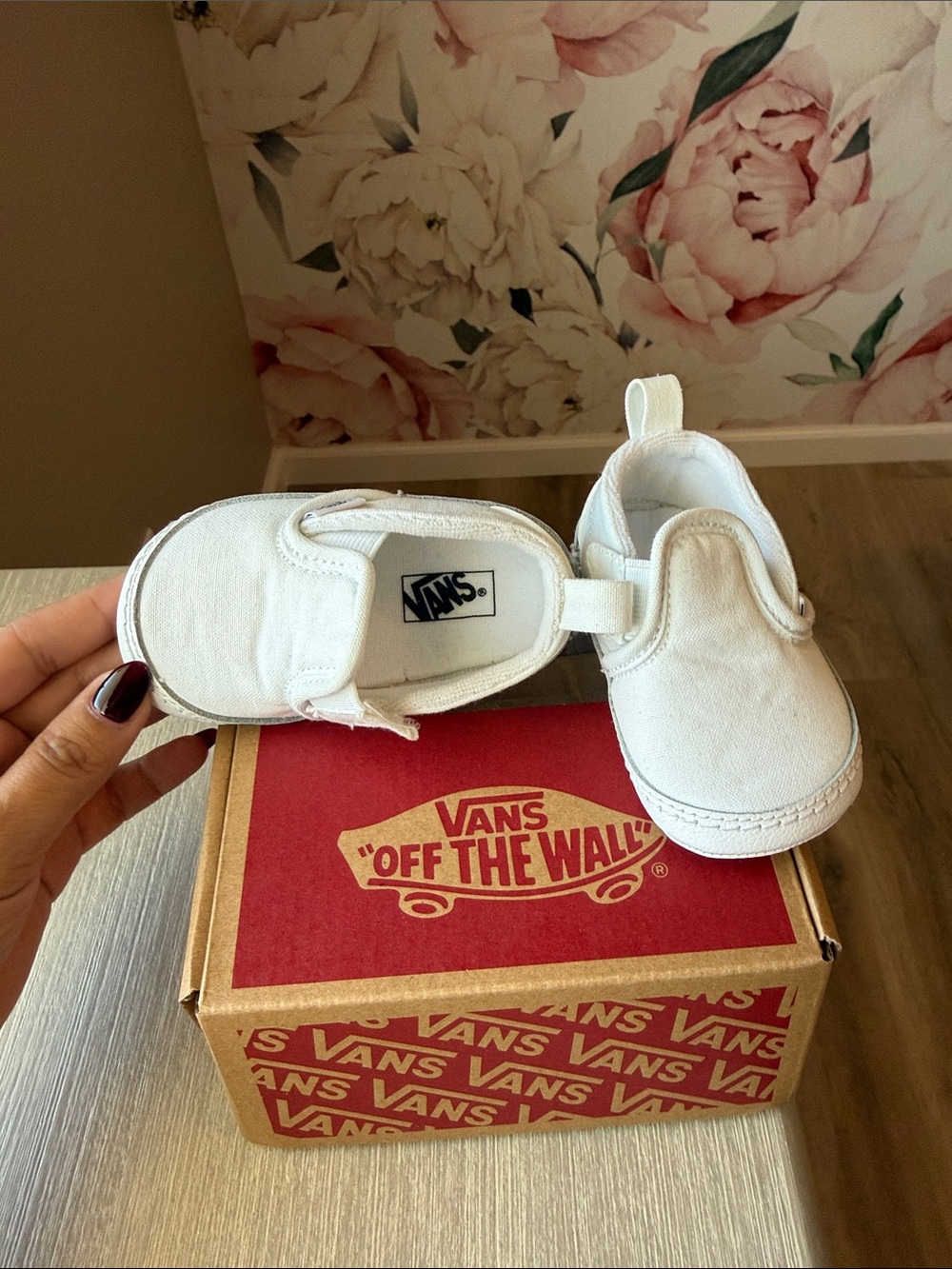 Vans Slip-On V Crib White Shoe